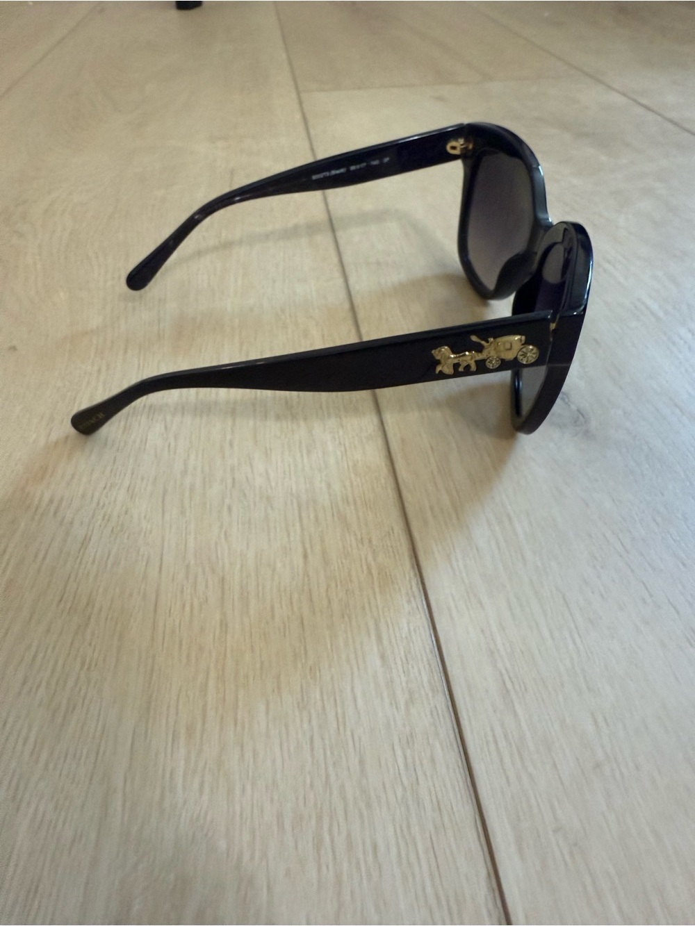 Coach Black Oversized Cat-Eye Women's Sunglasses - Picture 4 of 5